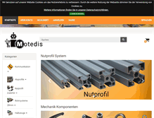 Tablet Screenshot of motedis.com